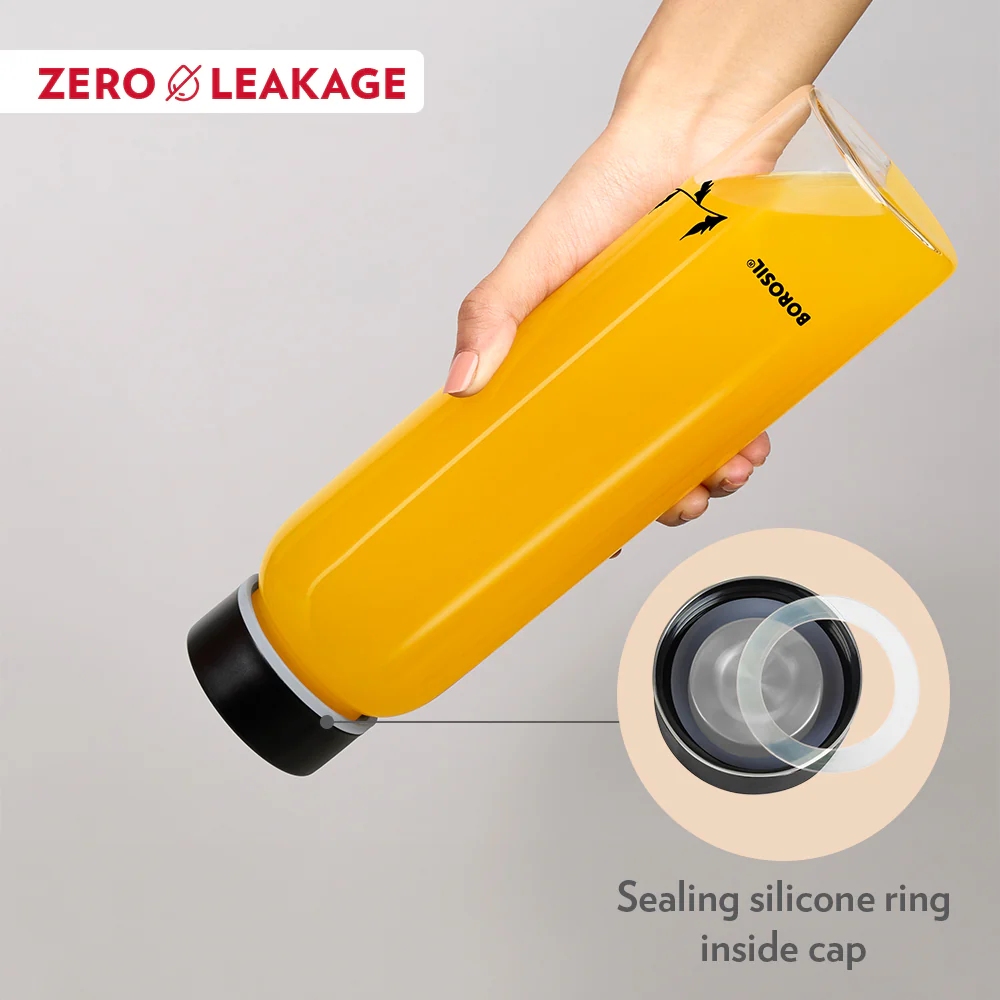 Crysto Black Krip Glass Bottle