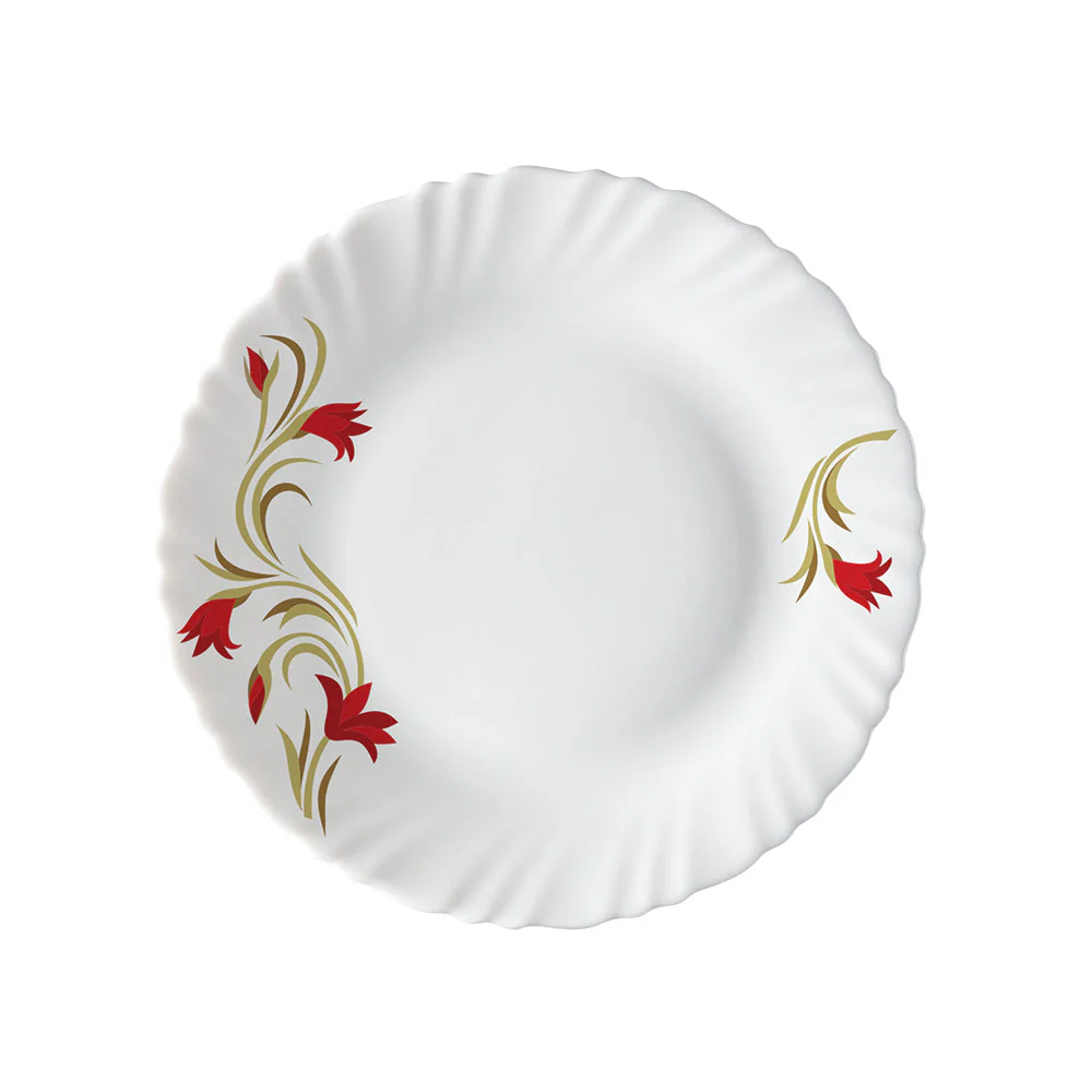 Red Lily Quarter Plate, 7.5'