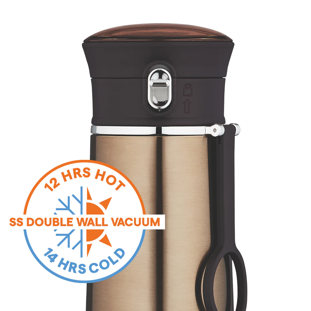 Borosil Travelease Brown, 360ml