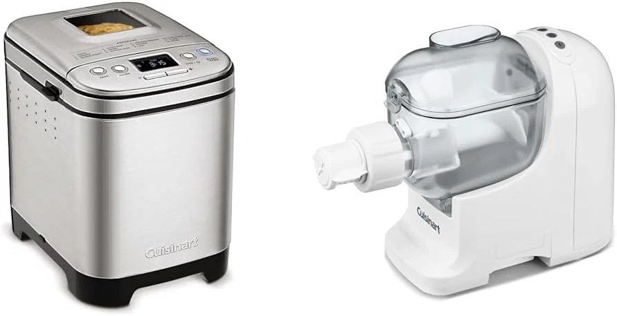 Bread Maker Machine, Compact and Automatic, Customizable Settings, Up to 2lb Loaves