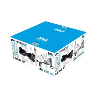 Zimx HB1 Hoverboard & HK4 Hoverkart Combo | Black & Camo Grey