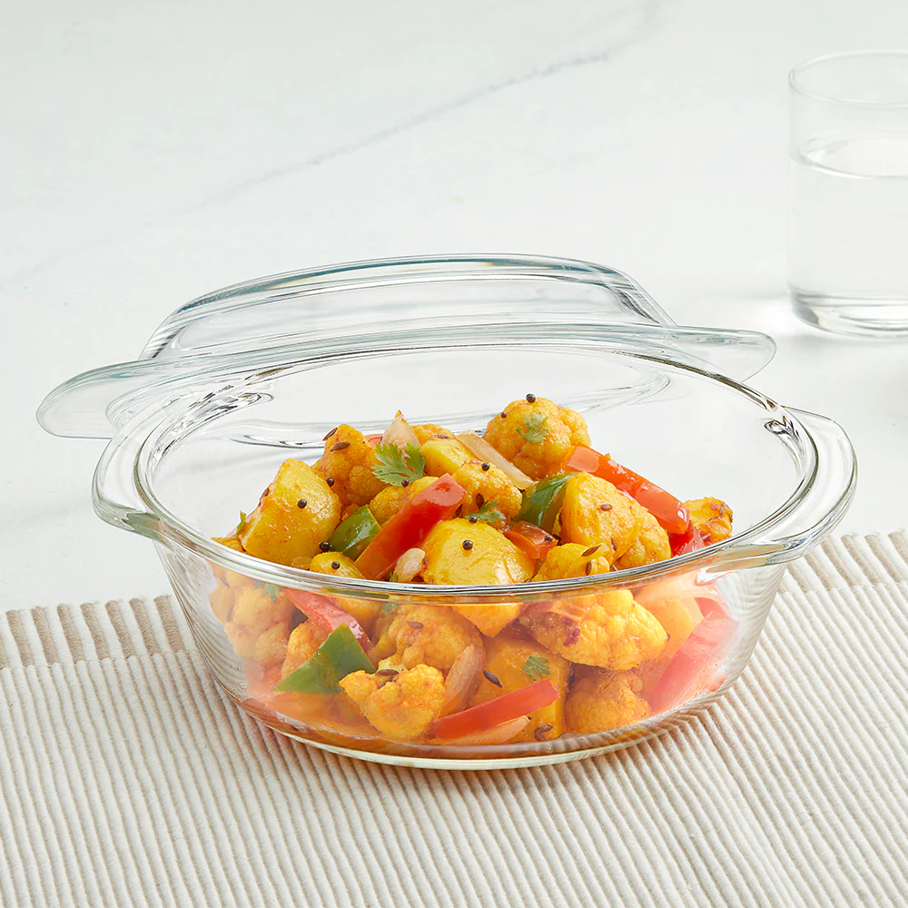 Borosil Round Casserole w Lid