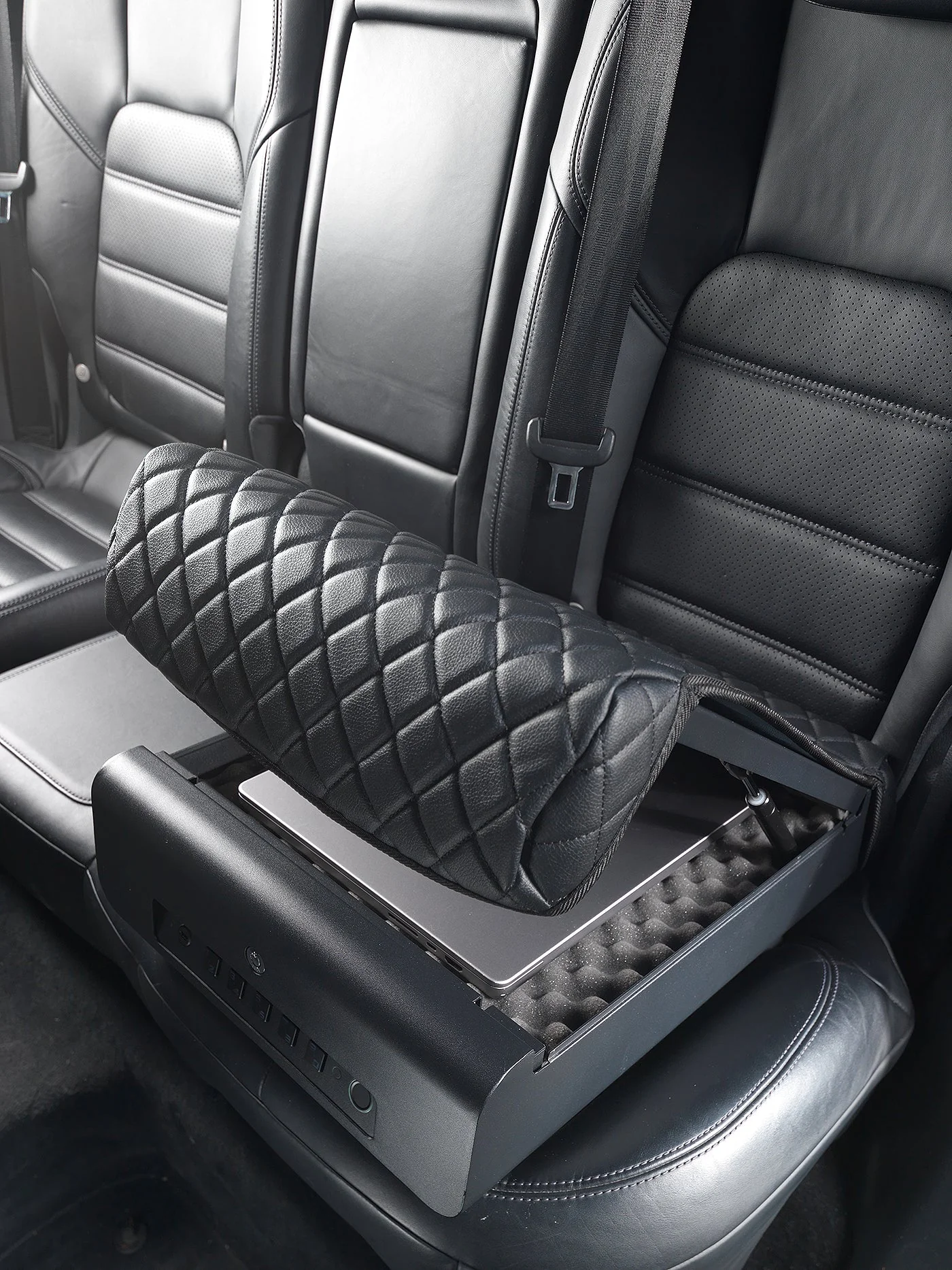 BoostedSafe Elite Biometric Vehicle Gun Safe – Fingerprint, Key & Digital Combo