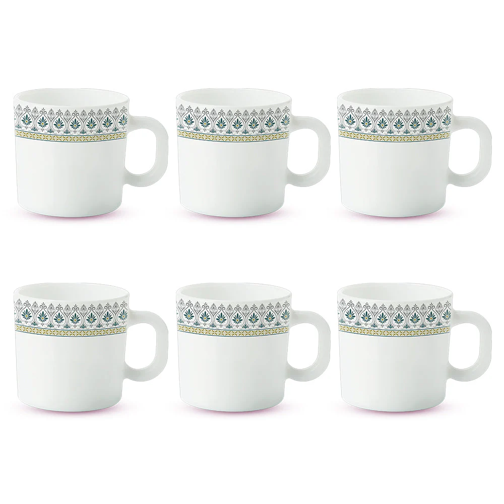 Larah By Borosil Persia Mug Set, 180ml x 6