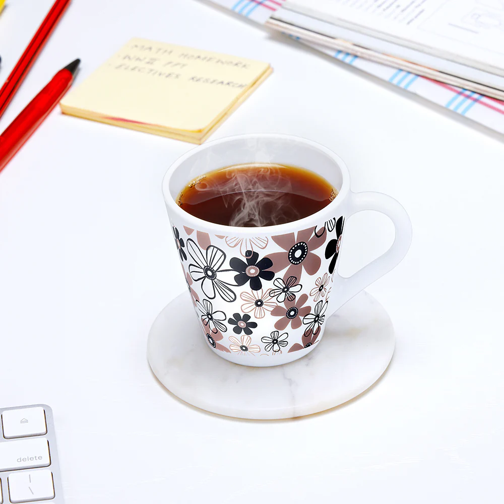 Larah by Borosil Novelty Macy Mug Set, 160ml x 6