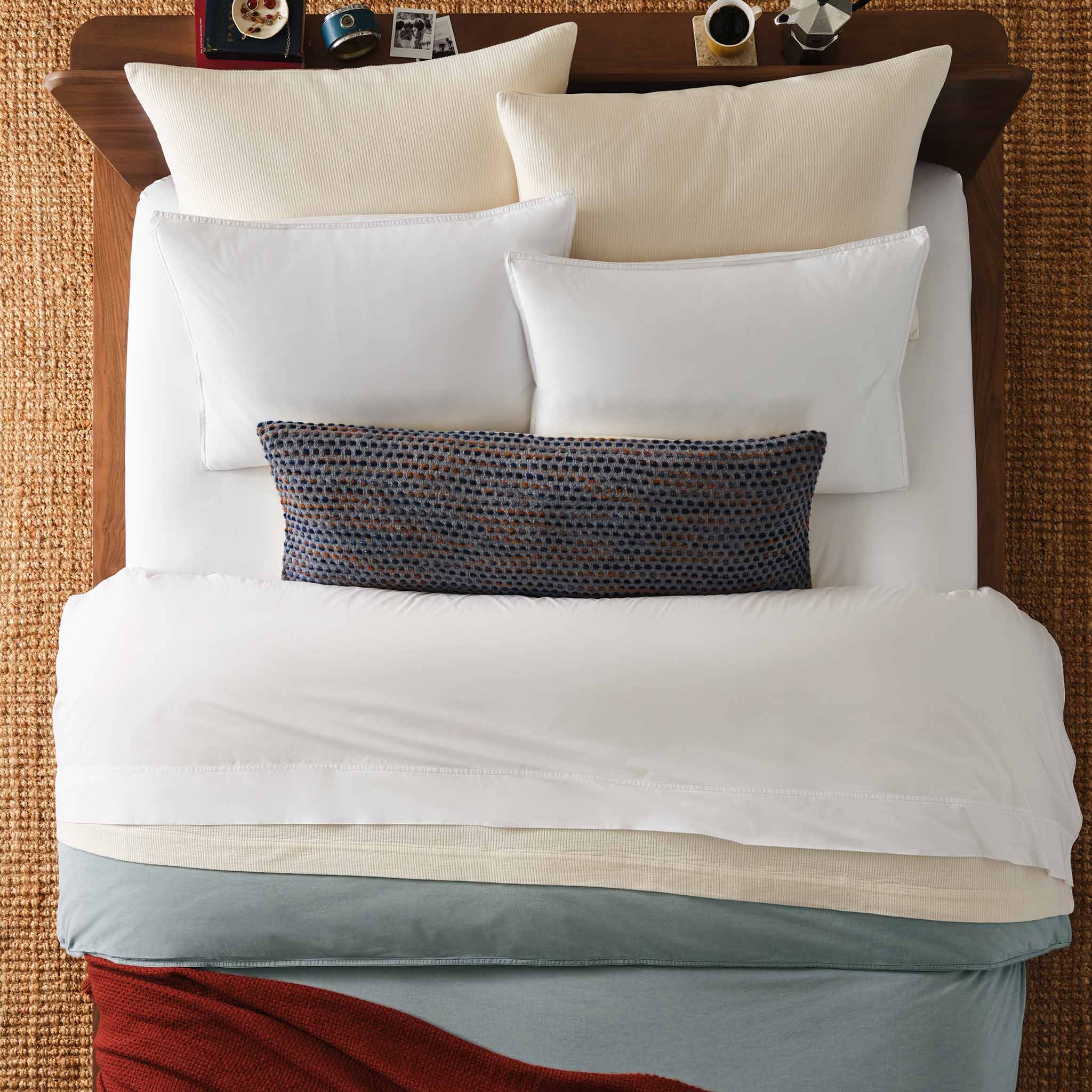 Washed Classic Percale Duvet Set