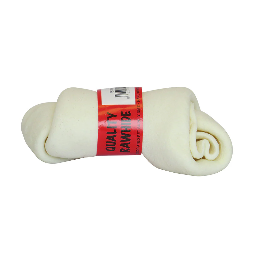 Lennox® Natural Premium Rawhide Knotted Bone Dog Treats 60 Count X 4-5