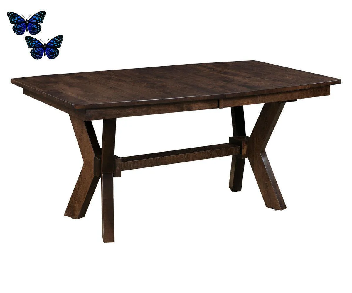 Amish Bradley Double Pedestal Table