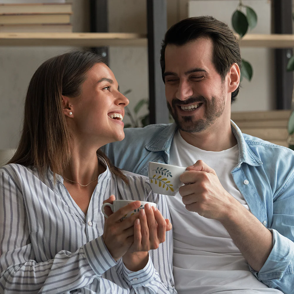 Larah by Borosil Niva Cup n Saucer Set, 140ml x 12