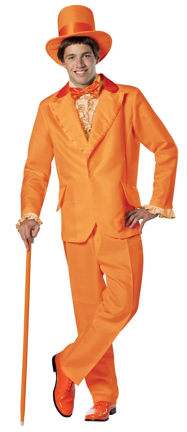 Adults Dumb Orange Goofball Costume
