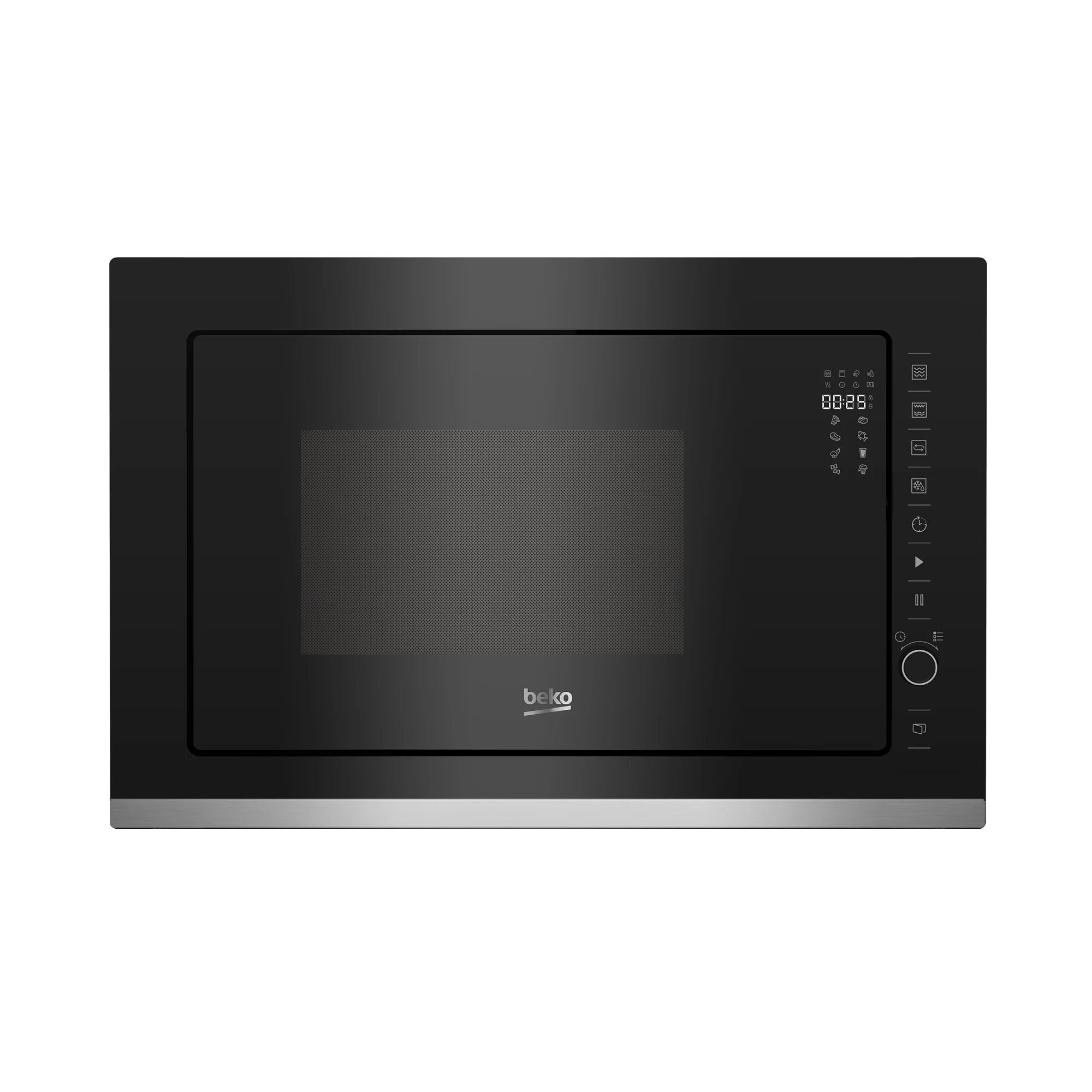 Beko 25Lt Built in Convection Grill Microwave Oven Black