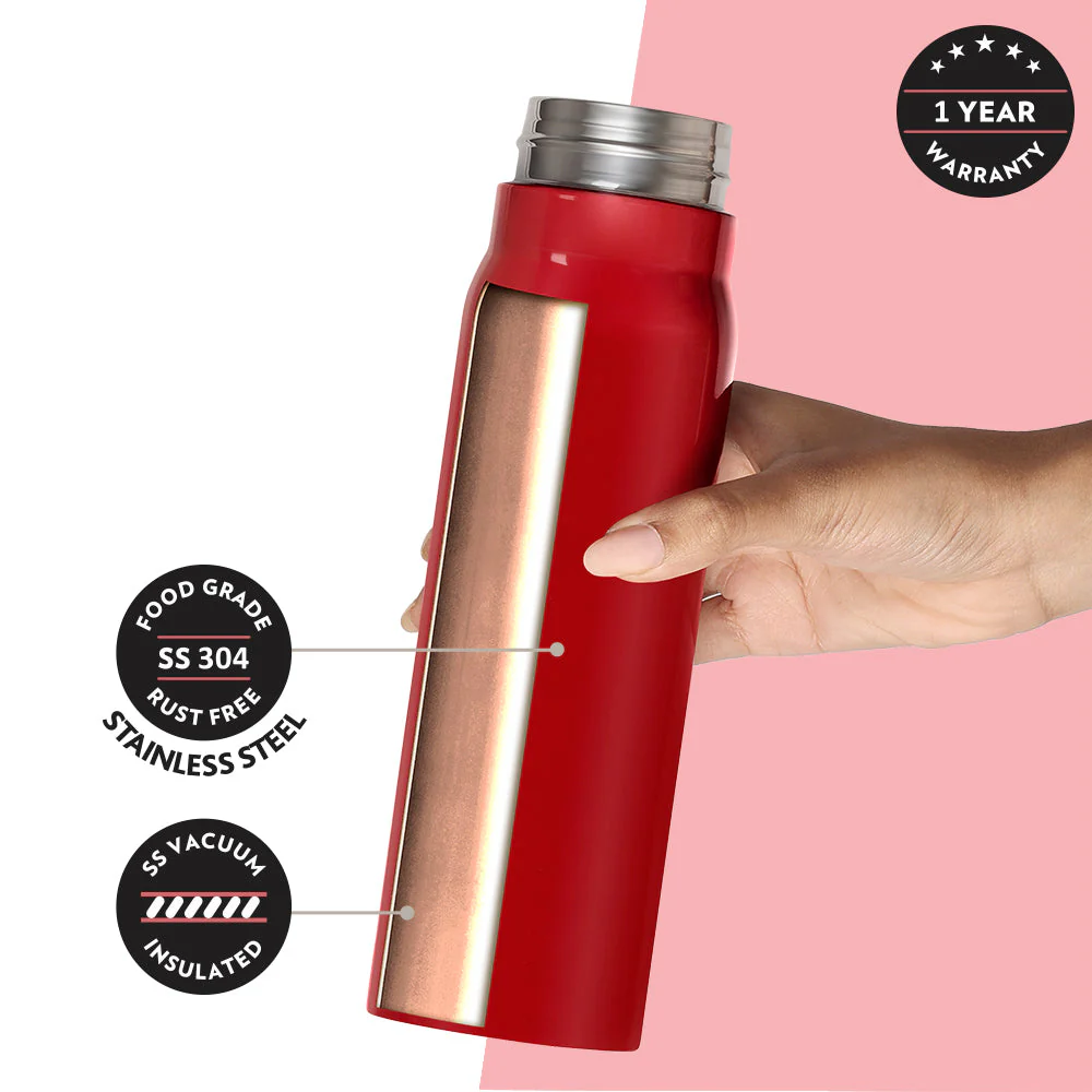 Bliss Bottle, Red, 500 ml-Personalise