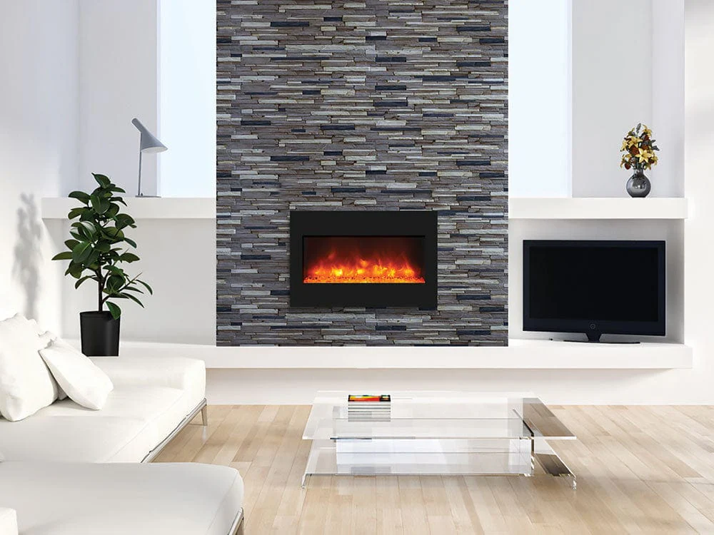 Amantii Zero Clearance Series 33-In Built-In Electric Fireplace