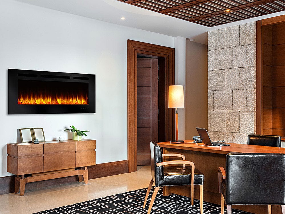 SimpliFire 60-in Allusion Wall Mount Electric Fireplace