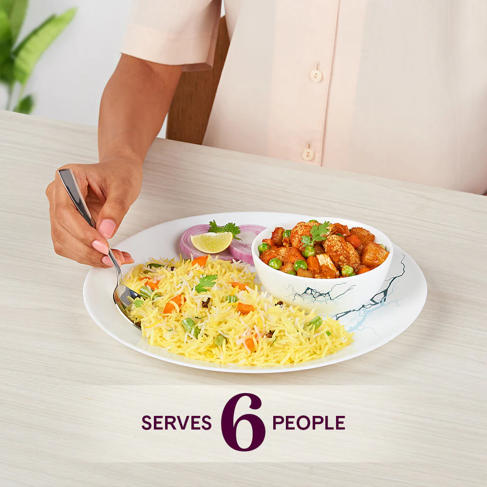 Larah by Borosil Sara Dinner Set, 10 pc