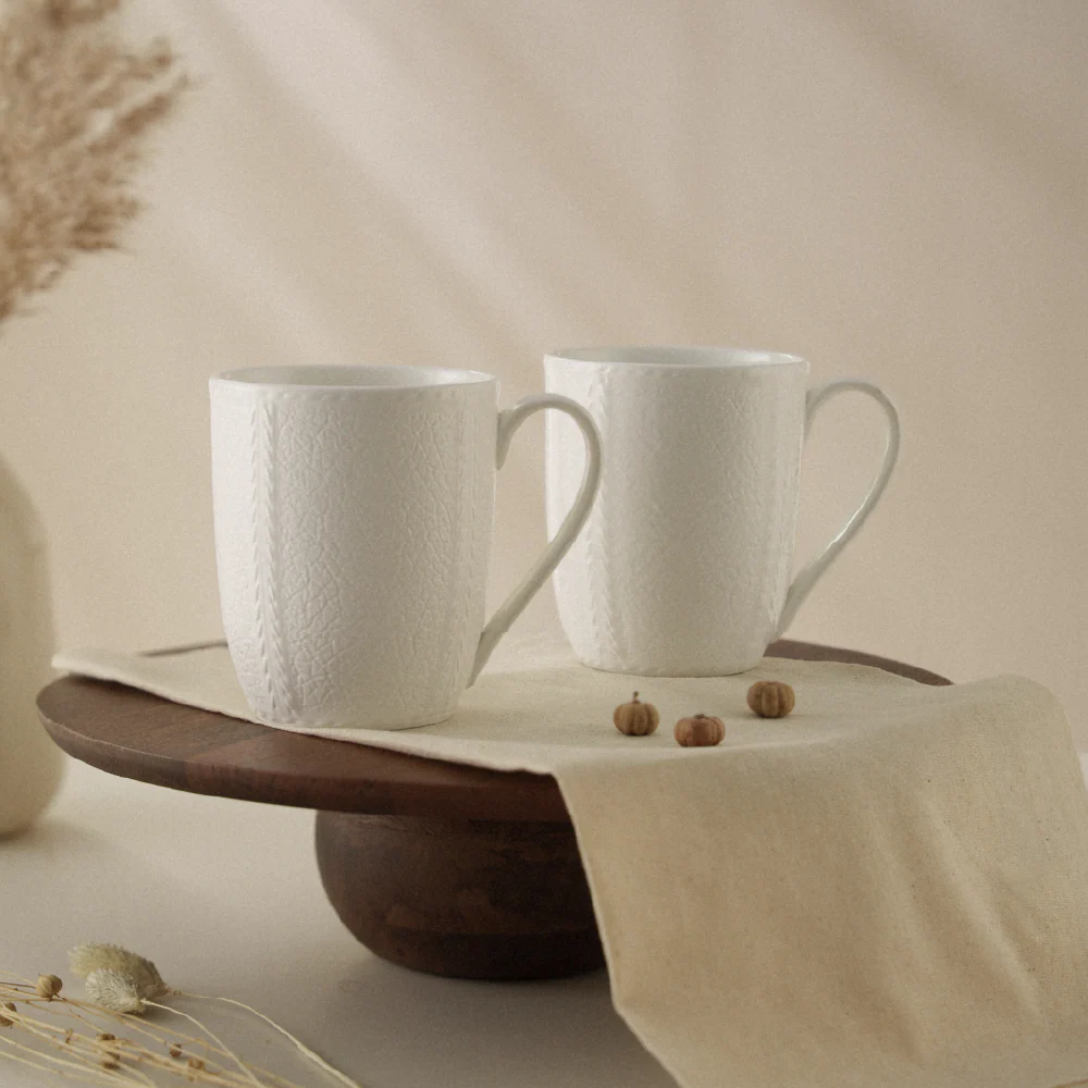Elva Porcelia Mug, Ivory