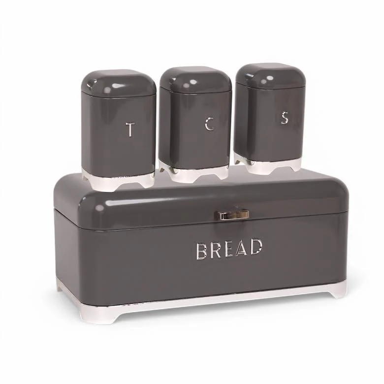 CH 4 Piece Canister Set Grey