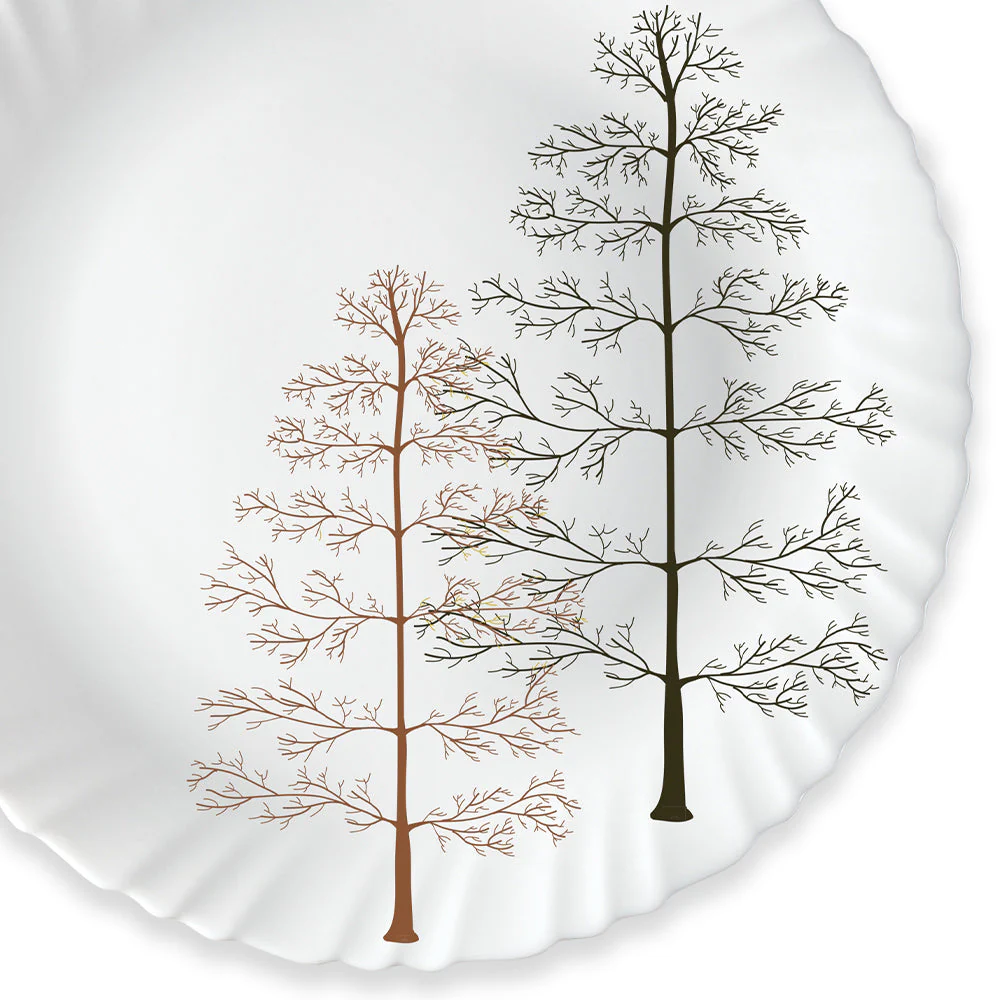 Larah by Borosil Pine Dinner Set, 12 pc