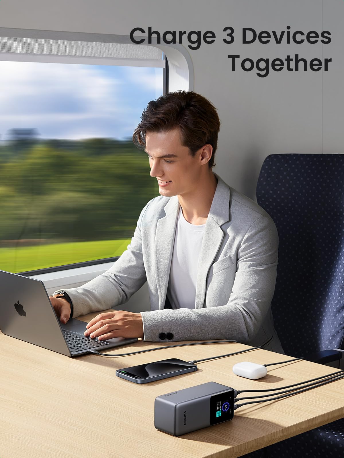 UGREEN 130W Power Bank with USB-C Cable