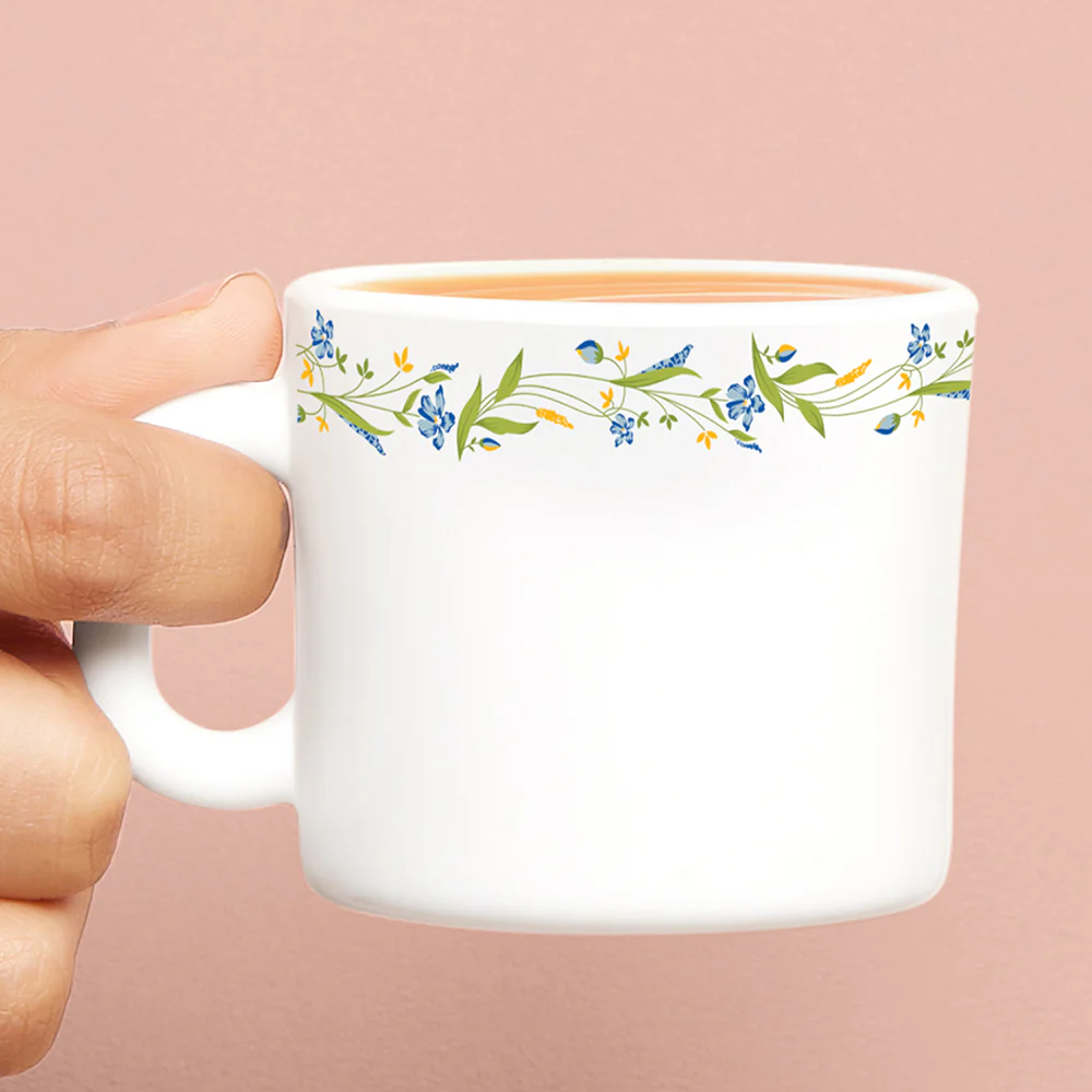 Larah by Borosil Cripper Mug Set, 100ml x 6