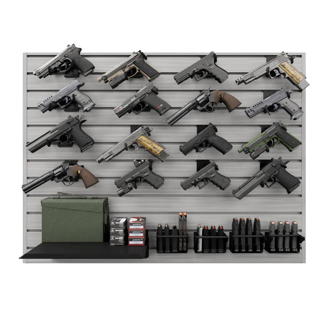 Hold Up Displays 16 Pistol Gun Wall Bundle HD109