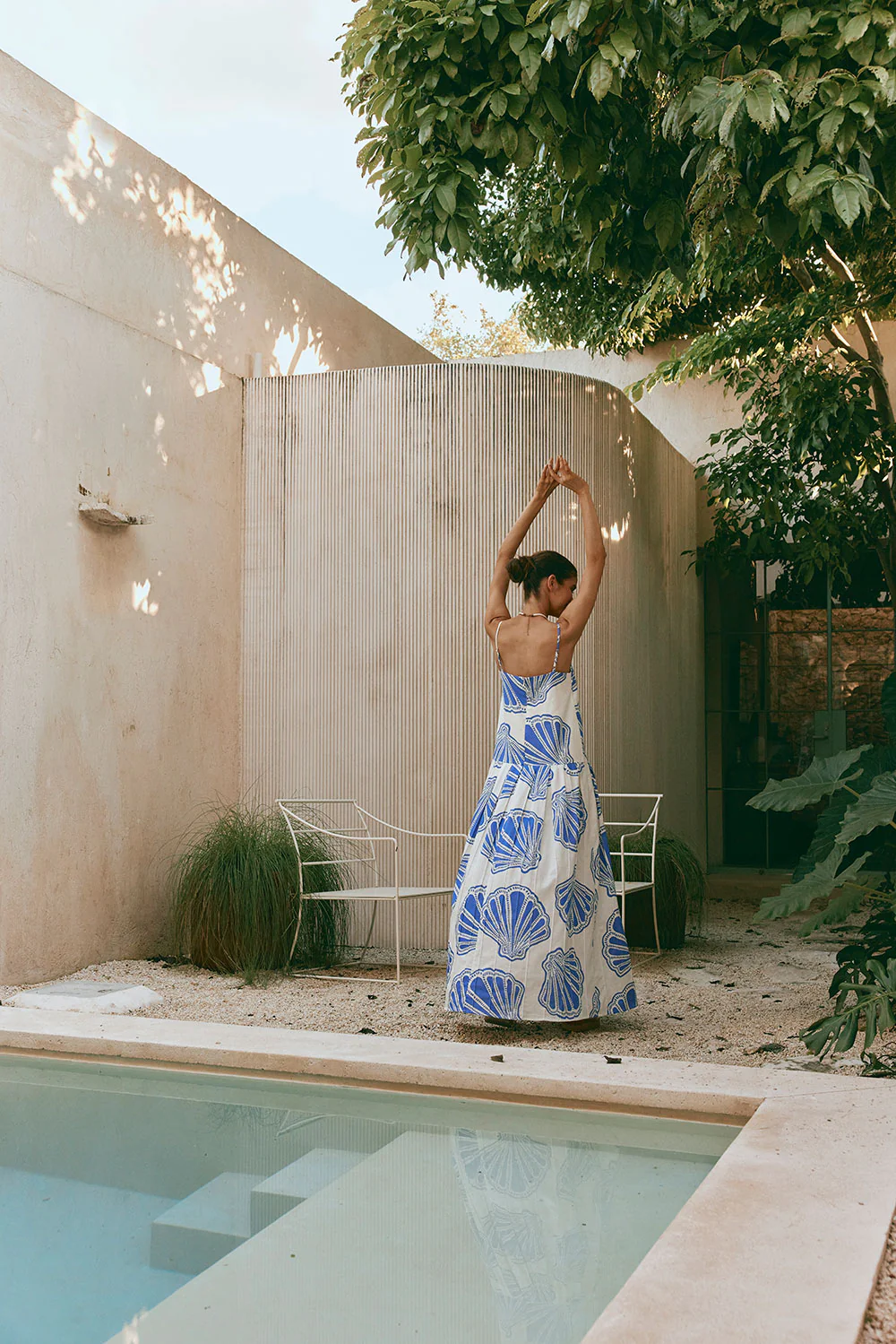 SAMPLE-Bette Dress - Seashell