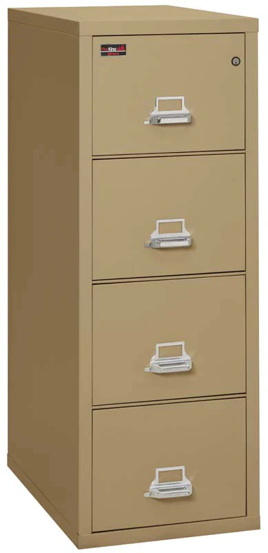 FireKing 4-1956-2 Two-Hour Four Drawer Vertical Letter Fire File Cabinet