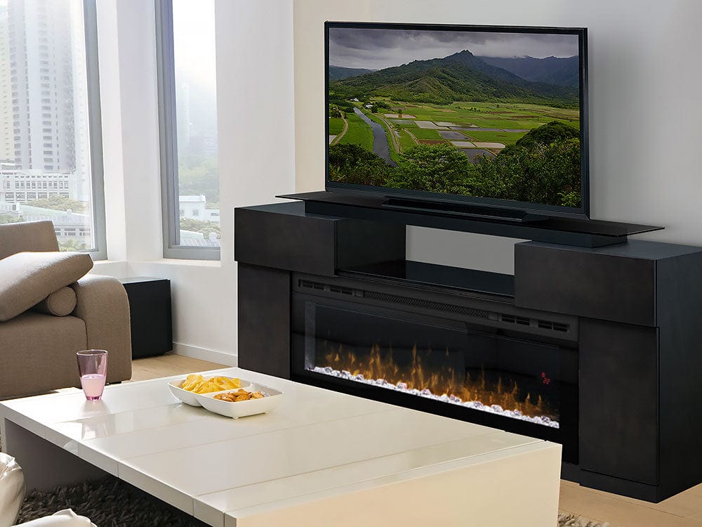 Concord Electric Fireplace Entertainment Center in Dark Grey w/ BLF5051- GDS50G5-1243SC