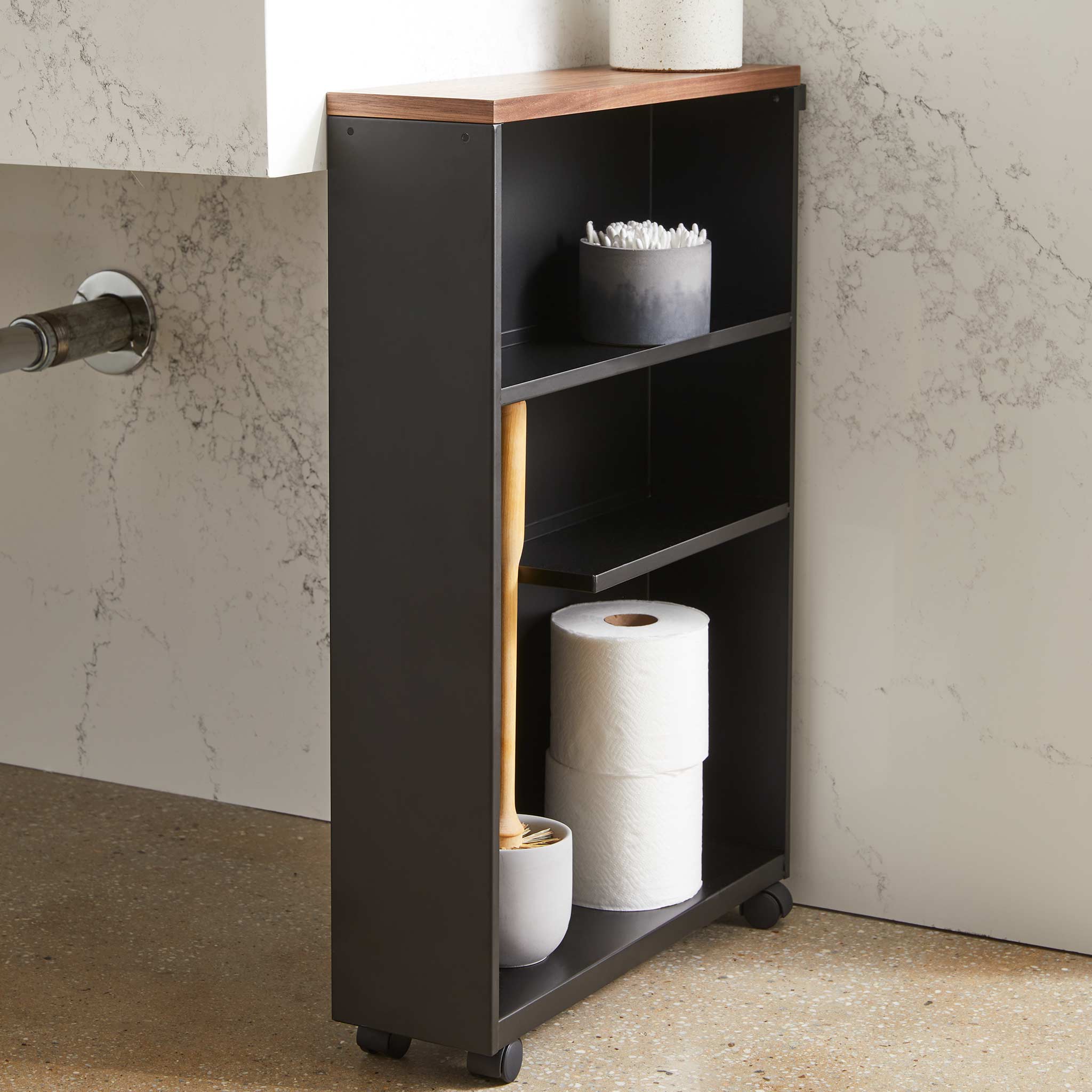 Rolling Slim Bathroom Cart With Handle - Last Call