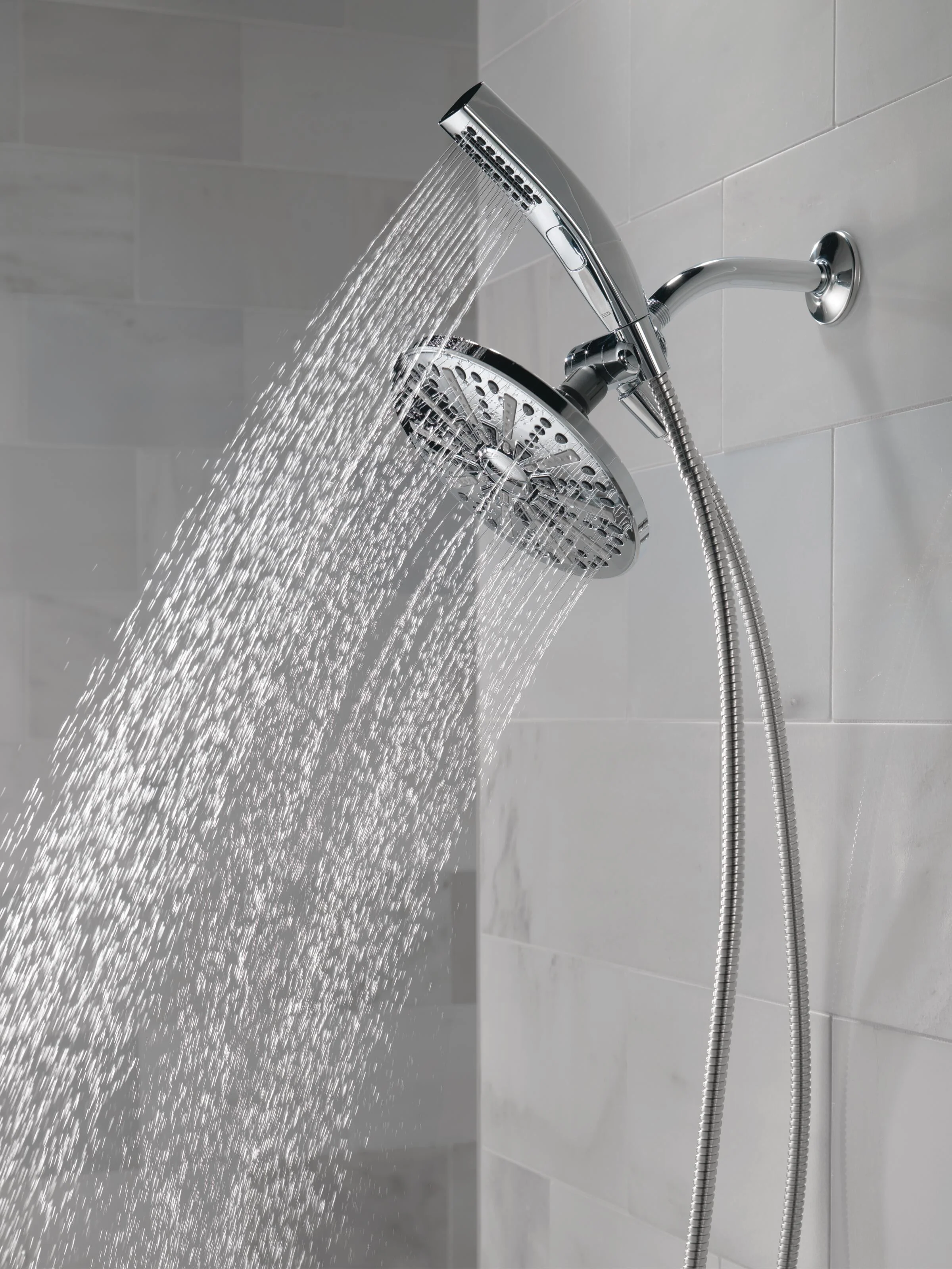 Shower Head and Hand 1.75 GPM 4-Setting 20% Less Water than the Industry Standard - Saving You Money