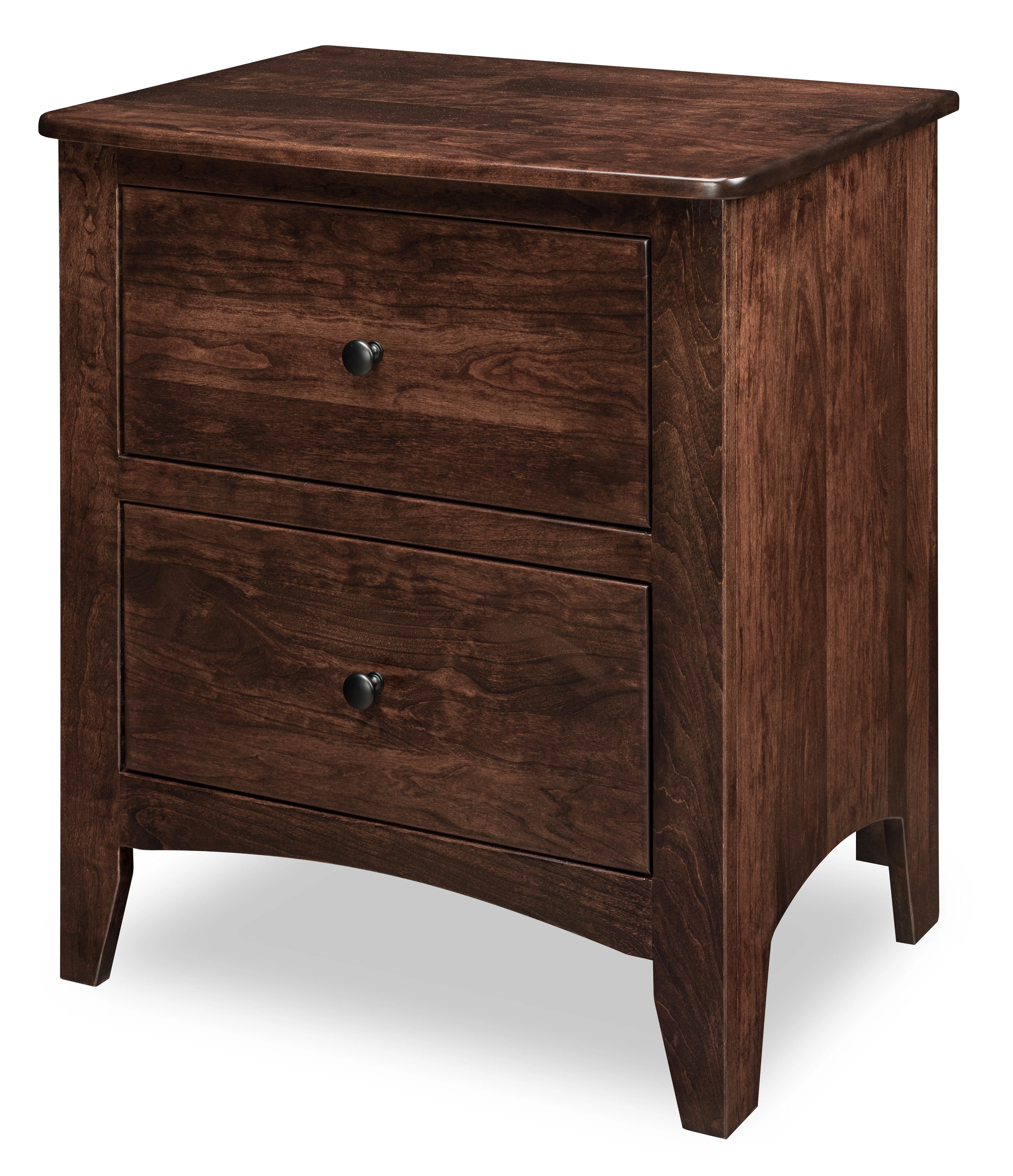 Amish Celina Two Drawer Nightstand - Quick Ship