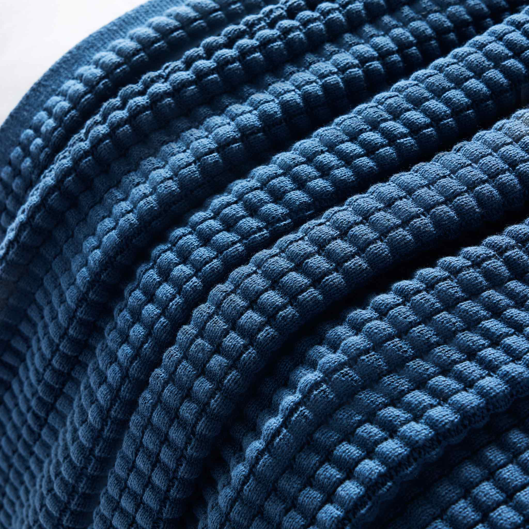 Grid Knit Cotton Throw Blanket - Last Call