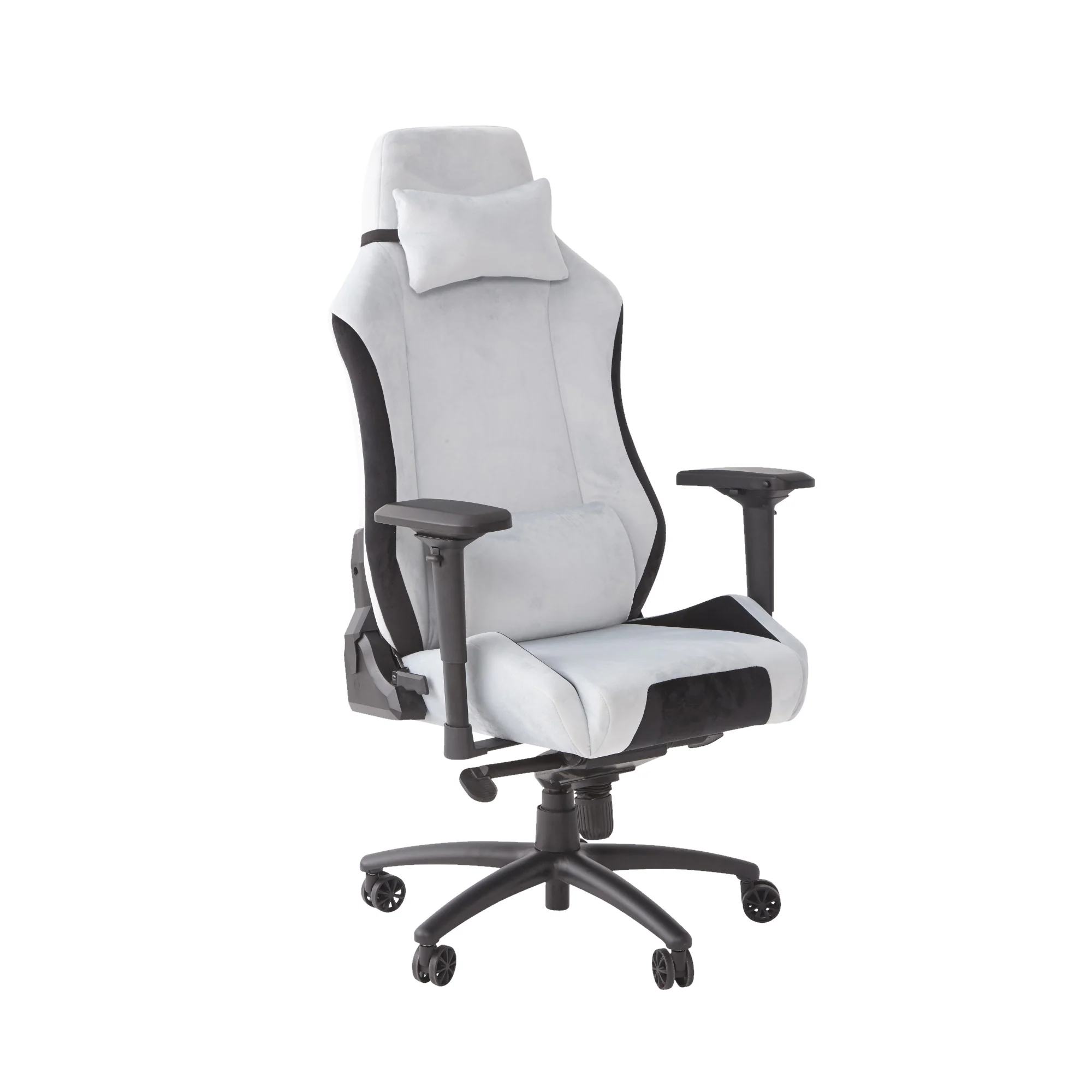 Messina Ergonomic PC Office Gaming Chair - Fabric Silver
