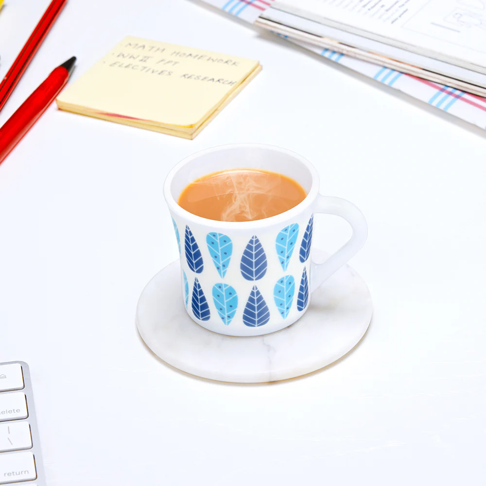 Larah by Borosil Crysta Fable Mug Set, 100ml x 6