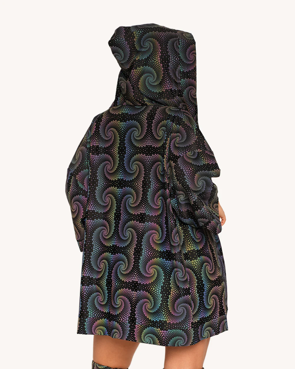 Waking Vision Rainbow Reflective Hooded Robe