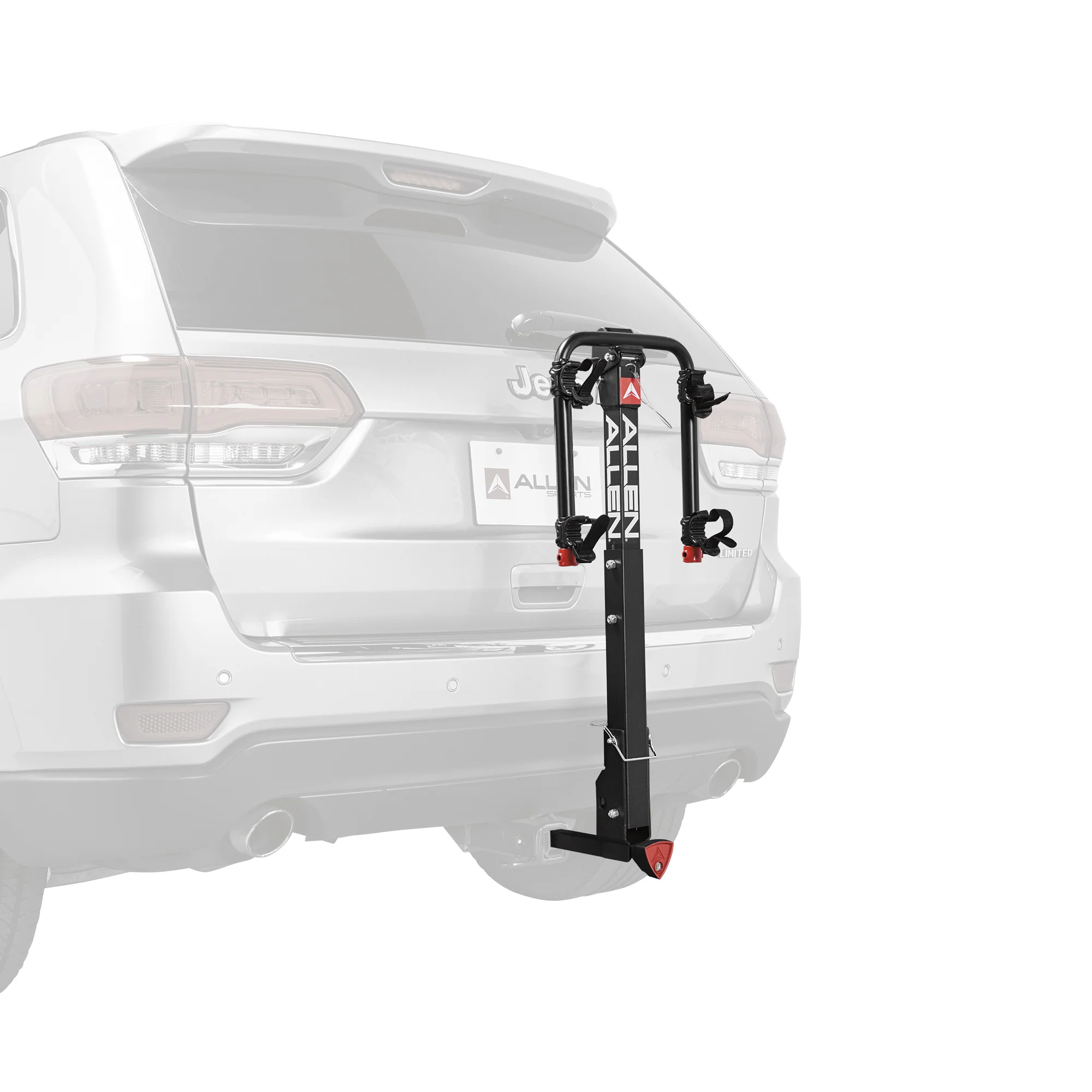 Quick Release 2-Bicycle Hitch Mounted Bike Rack Carrier