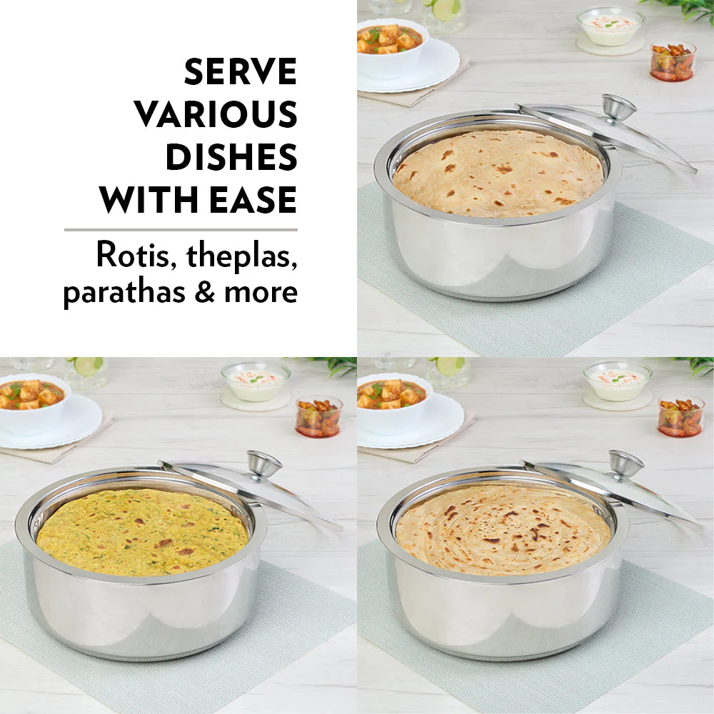 Borosil Servefresh Roti Server, 2.5L
