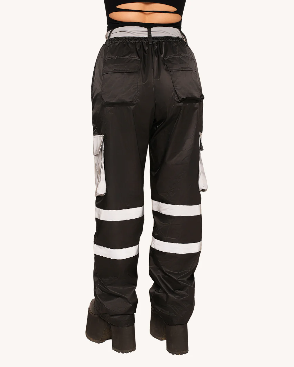 Post-Party Glow Reflective Wide Legged Pants