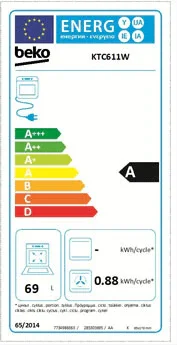 Beko 60cm Electric Cooker | KTC611W