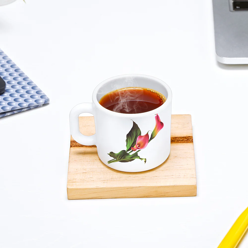 Larah by Borosil Stargazer Mug Set, 100ml x 6