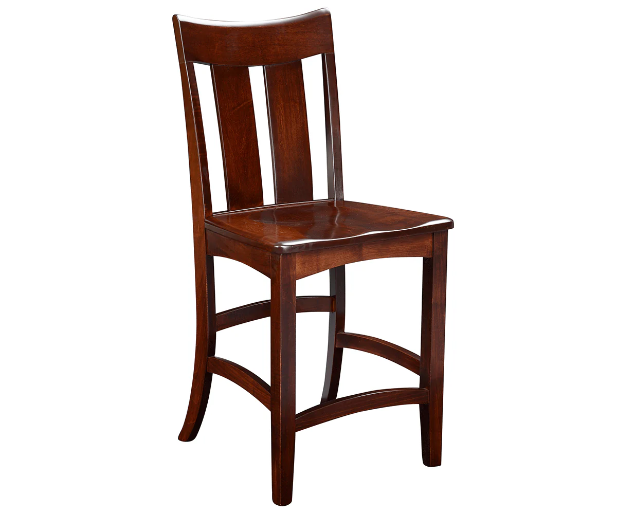 Amish Galveston Shaker Stationary Bar Chair