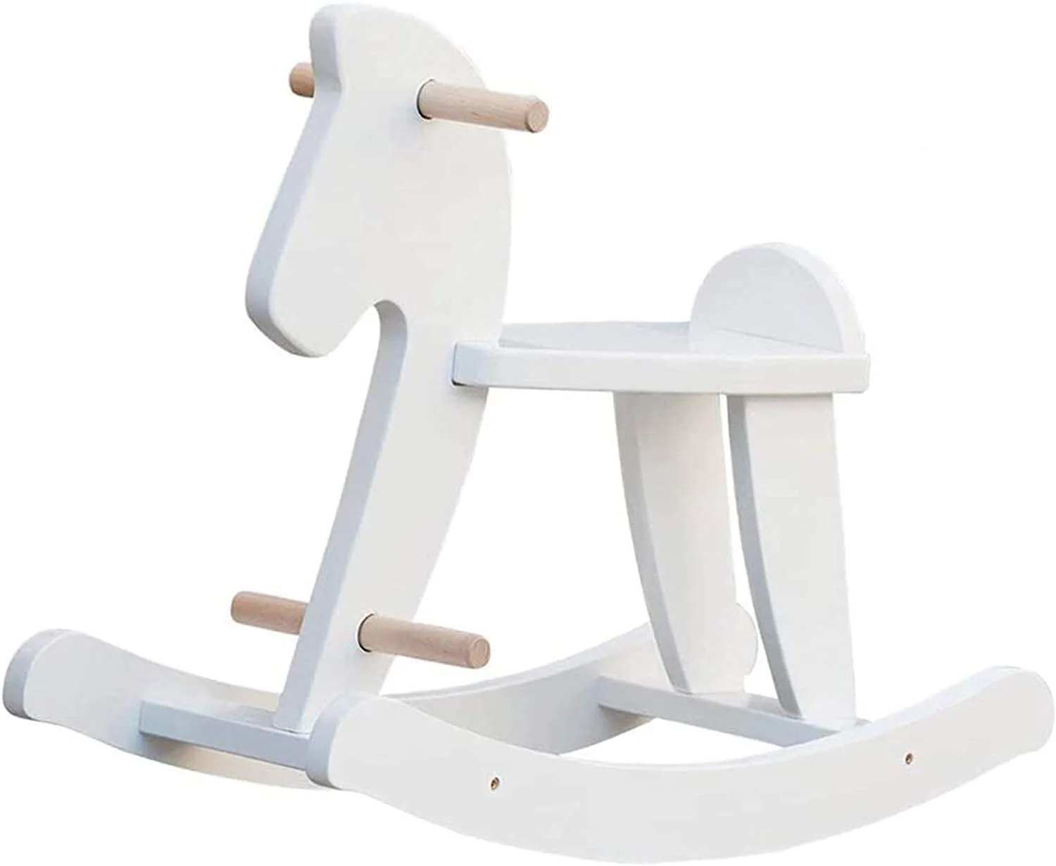Wooden Rocking Horse, Baby Wood Ride On Toys for 18 Months Up