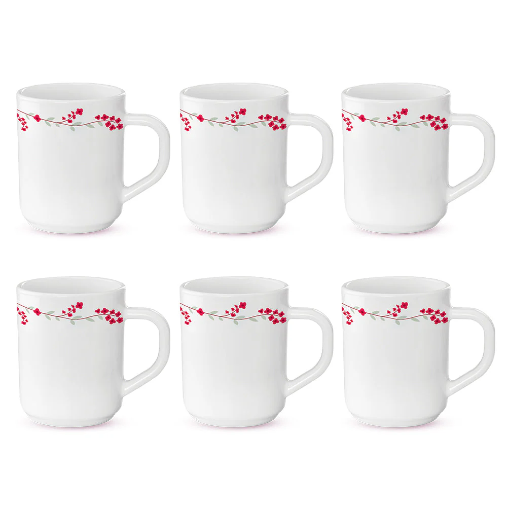 Larah by Borosil Verona Mug Set, 240ml x 2
