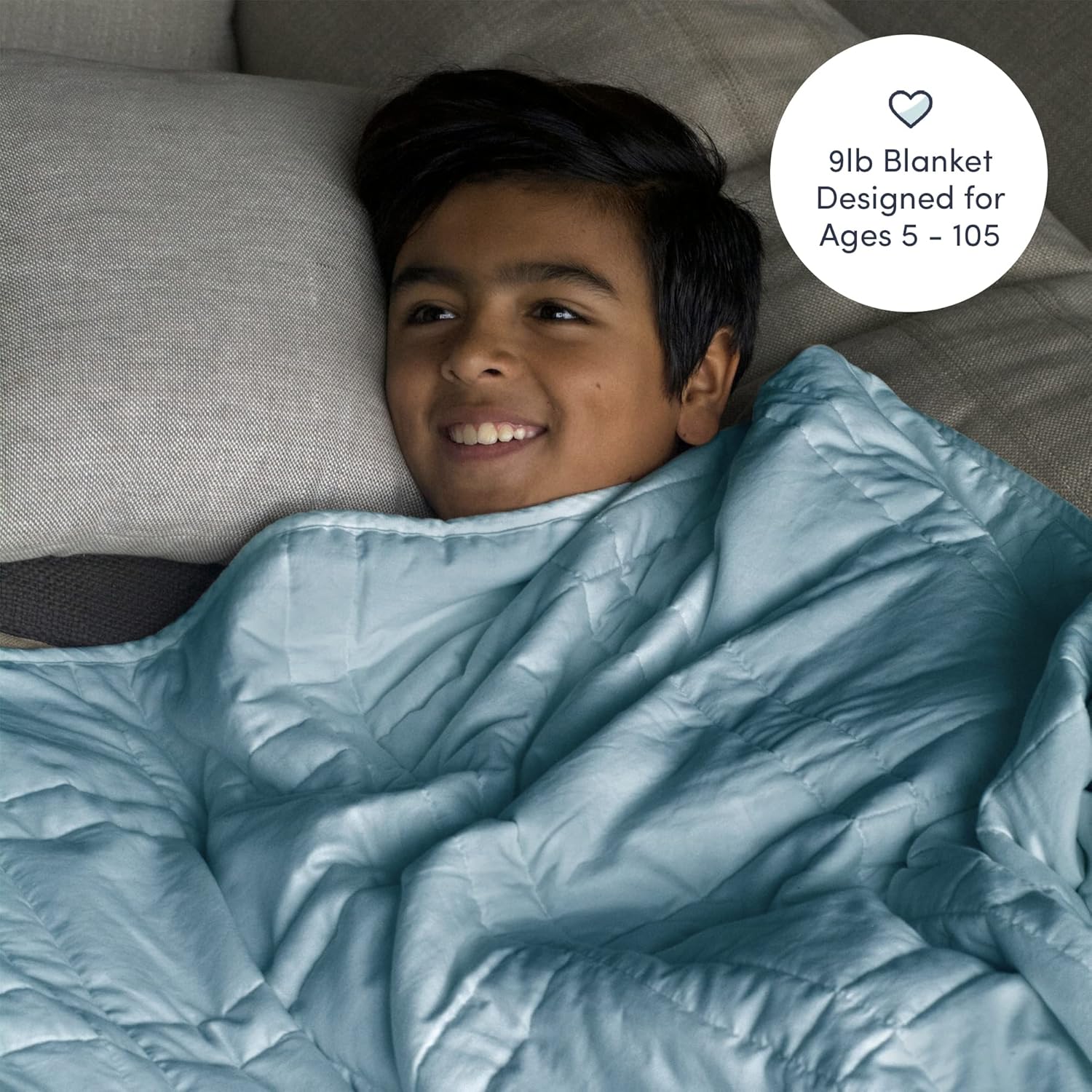 Weighted Blanket, Eco-Friendly, Chemical-Free, Soft Cool Cotton in Vegetable Dyed