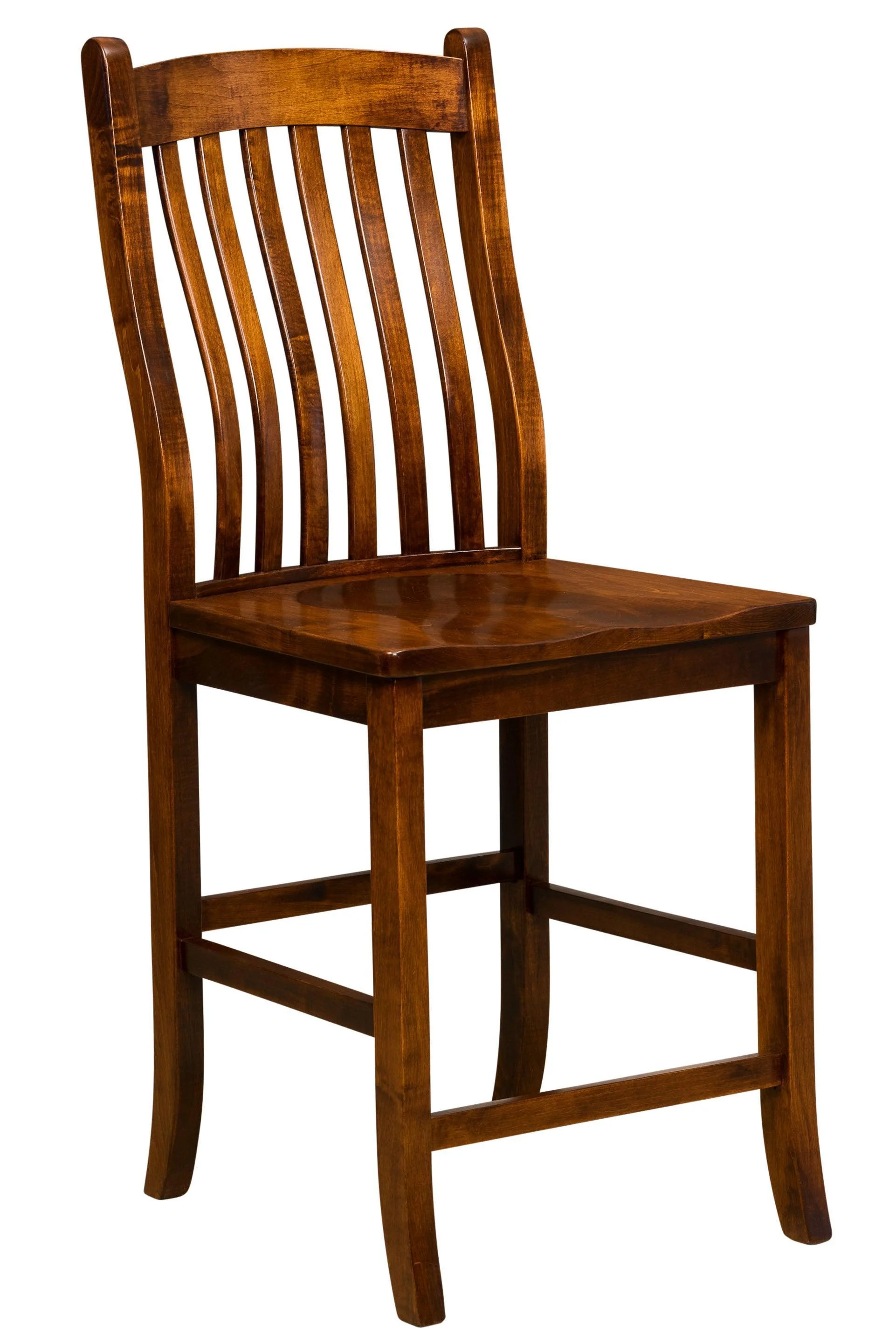 Amish Arts and Crafts Stationary Bar Chair