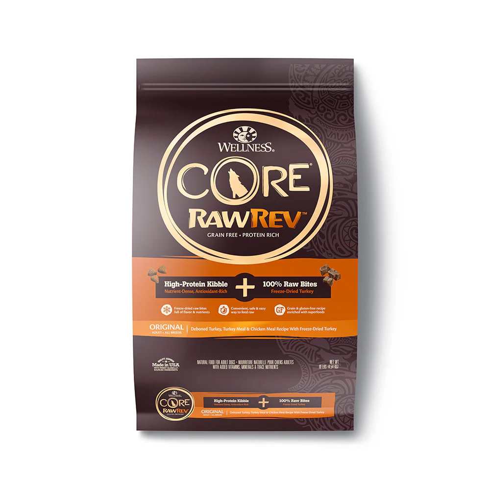 Wellness® Core® RawRev™ Grain Free Original Deboned Turkey, Turkey Meal & Chicken Meal Recipe Dog Food 10 Lbs