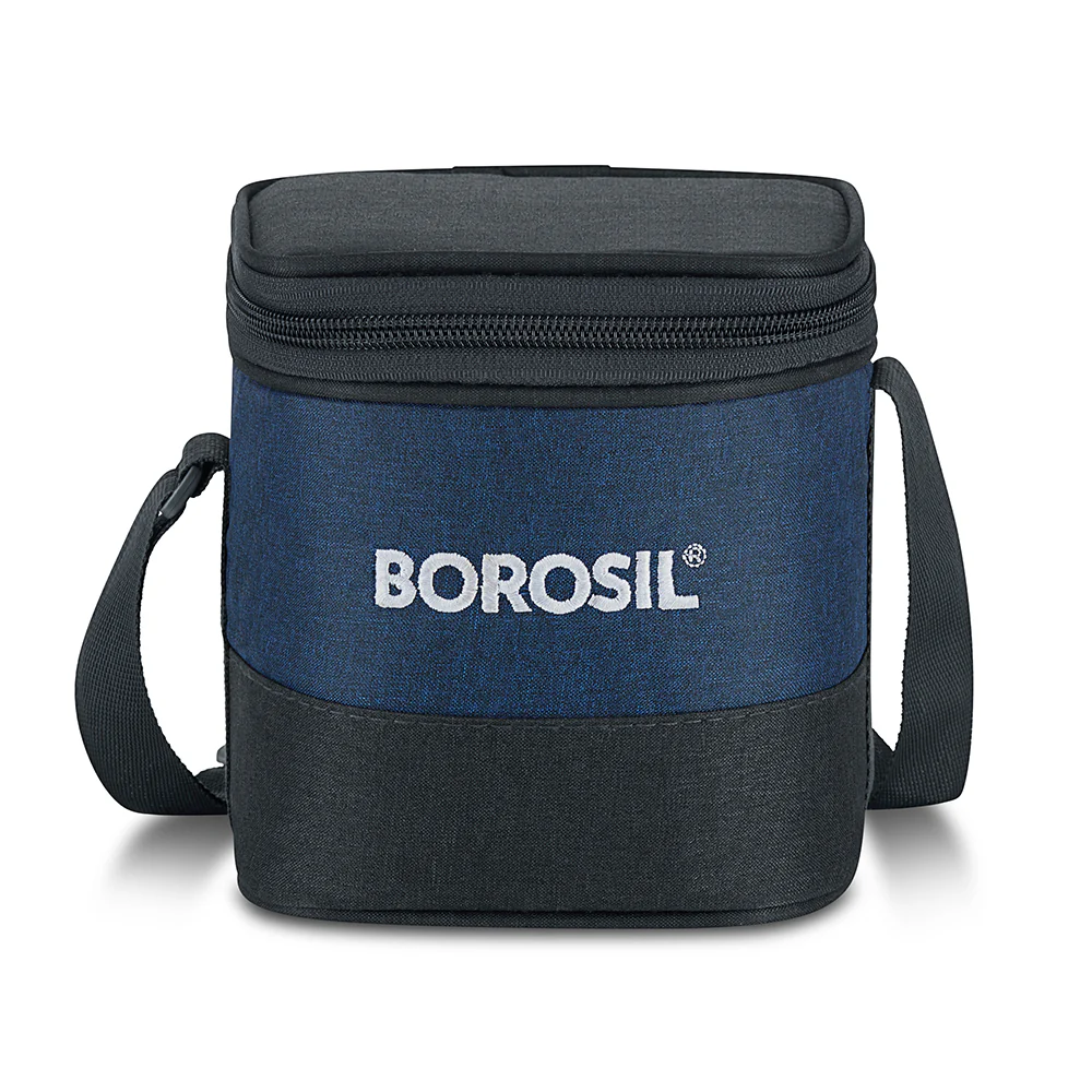 Borosil Elite Tall Lunch Bag, Square, For Set of 2, (320ml) (Only Bag)
