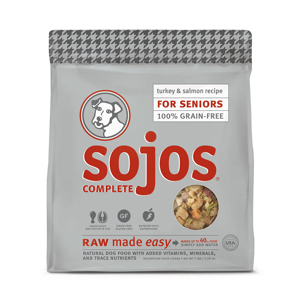 Sojos® Complete Grain Free Turkey & Salmon Recipe Senior Dog Food 7 Lbs