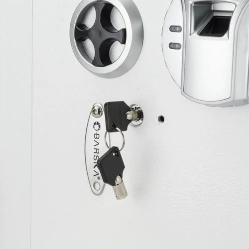 Barska AX13030 White Biometric Wall Safe