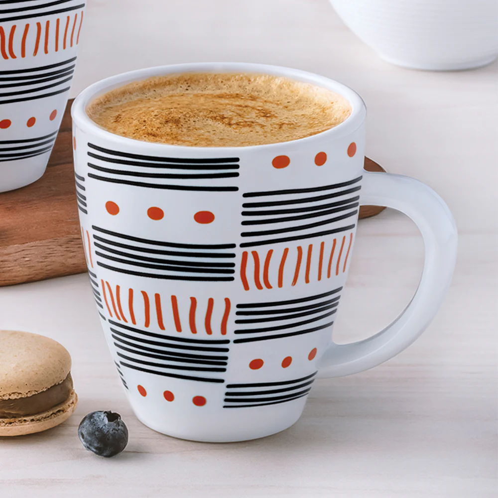 Larah by Borosil Doodle Mug, 390ml